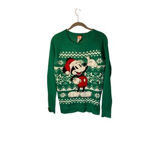 Disney women’s Mickey Mouse Christmas holiday, long sleeves sweater size xs